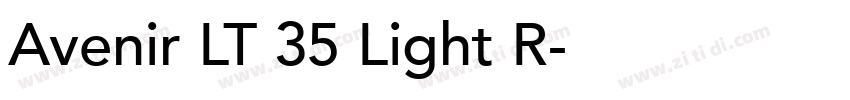 Avenir LT 35 Light R字体转换 Avenir LT 35 Light R字体转换